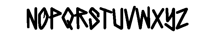 King Of Thunder Font UPPERCASE