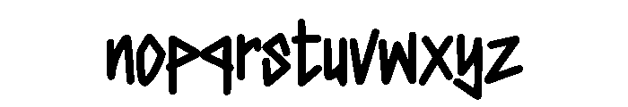 King Of Thunder Font LOWERCASE