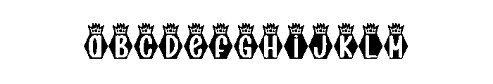 King Santa Font UPPERCASE