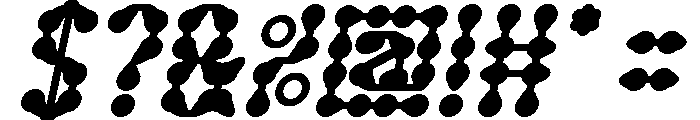 King of Rain Bold Italic Font OTHER CHARS