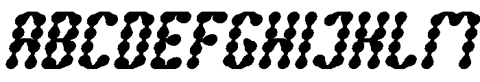 King of Rain Bold Italic Font UPPERCASE
