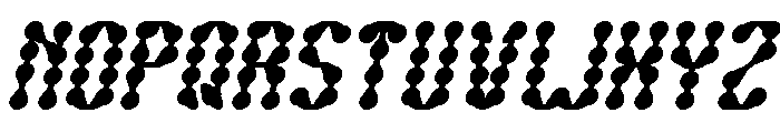 King of Rain Bold Italic Font UPPERCASE