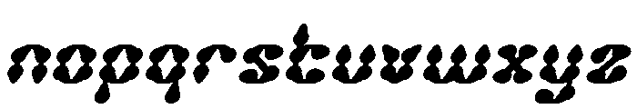 King of Rain Bold Italic Font LOWERCASE