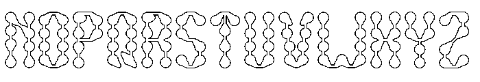 King of Rain-Hollow Font UPPERCASE