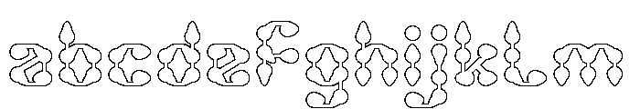King of Rain-Hollow FONT
