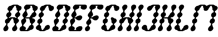 King of Rain Italic Font UPPERCASE