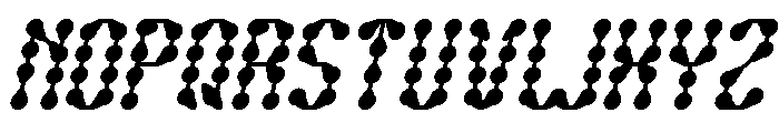 King of Rain Italic Font UPPERCASE