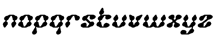 King of Rain Italic Font LOWERCASE
