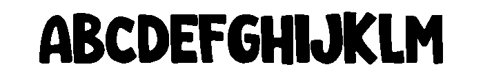 Kingcraft Comic Regular Regular Font UPPERCASE