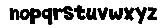 Kingcraft Comic Regular Regular Font LOWERCASE