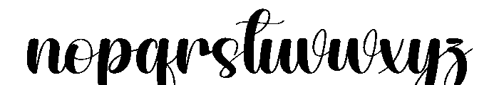 Kingday Font LOWERCASE