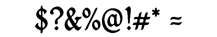 Kingdom Black Font OTHER CHARS