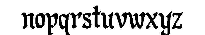 Kingdom Black Font LOWERCASE