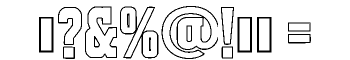 Kingdom Retro Regular Font OTHER CHARS