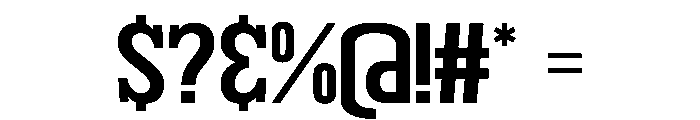 Kinger Solid Regular Font OTHER CHARS