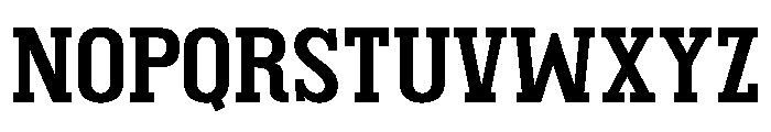 Kinger Solid Regular Font LOWERCASE