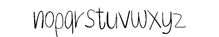Kinglet Font LOWERCASE