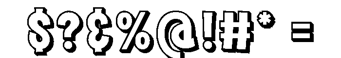Kings Mostar Extrude Font OTHER CHARS