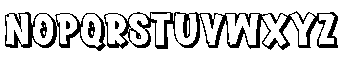 Kings Mostar Extrude Font LOWERCASE