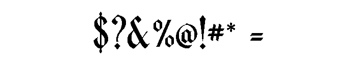 Kingsbridge Font OTHER CHARS