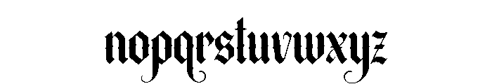 Kingsbridge Font LOWERCASE