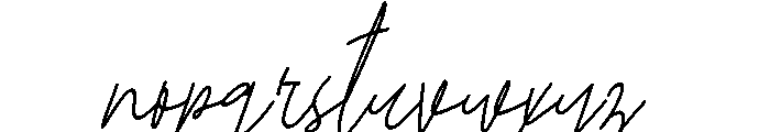 Kiona Rosebelle Font LOWERCASE