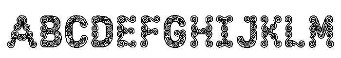 Kirill Regular Font UPPERCASE