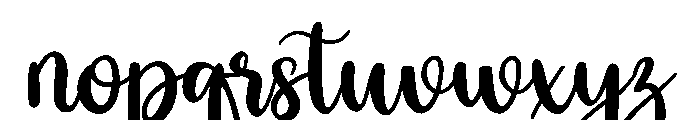 KissedSpring Font LOWERCASE