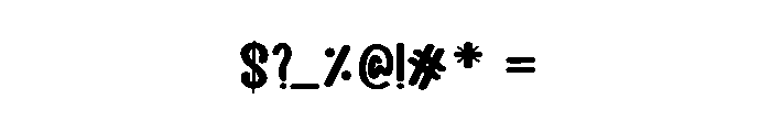 Kissme Monday Font OTHER CHARS