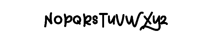 Kissme Monday Font LOWERCASE