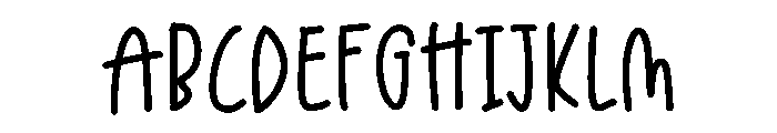 Kissy Heart Font UPPERCASE