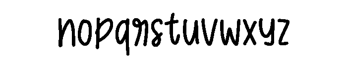 Kissy Heart Font LOWERCASE