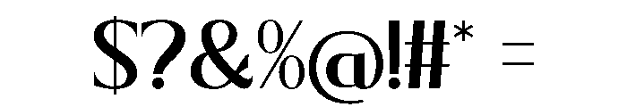 Kisvo Regular Font OTHER CHARS