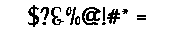 Kitchen Chaos Font OTHER CHARS