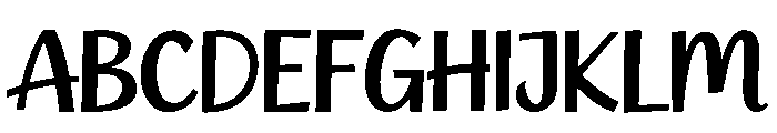 Kitchen Chaos Font UPPERCASE