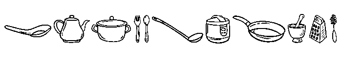 Kitchen Doodle Font OTHER CHARS