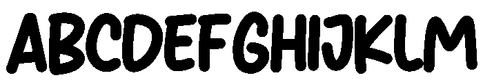 Kitchen Food Font UPPERCASE