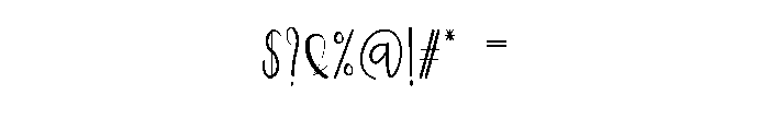 Kitchen Quote Font OTHER CHARS