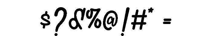 KittarySatnightRegular Font OTHER CHARS
