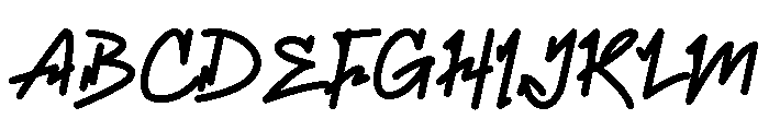 KittarySatnightRegular Font UPPERCASE