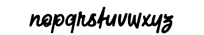 KittarySatnightRegular Font LOWERCASE