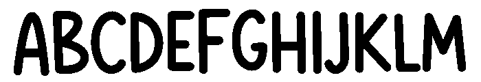 Kitten Paws Rounded Font UPPERCASE