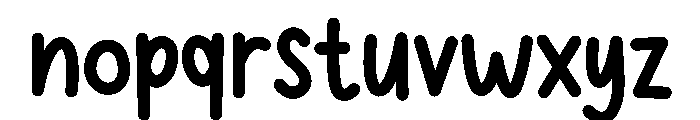 Kitten Paws Rounded Font LOWERCASE