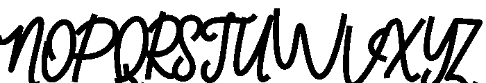 Kitten Paws Script Font UPPERCASE