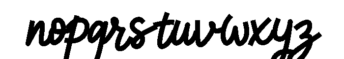Kitten Paws Script Font LOWERCASE