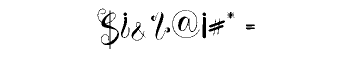 Kitty Dolly Font OTHER CHARS