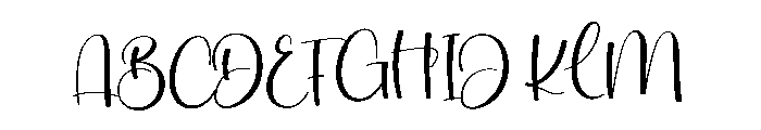 Kitty Dolly Font UPPERCASE
