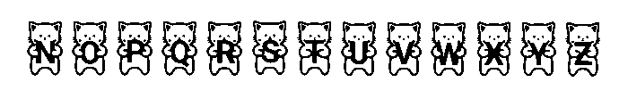Kittycatfont Regular Font UPPERCASE