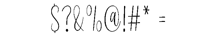 Kittyland Font OTHER CHARS