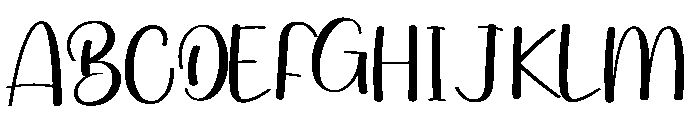 Kittylatte Font UPPERCASE